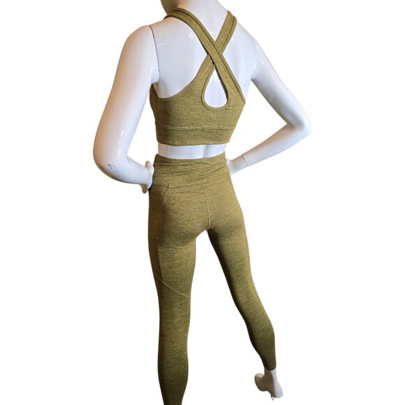 JOY LAB Spacedye Olive Green SET sz xs/s - Picture 6 of 8